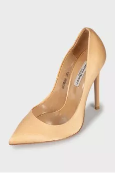 Textile high heels