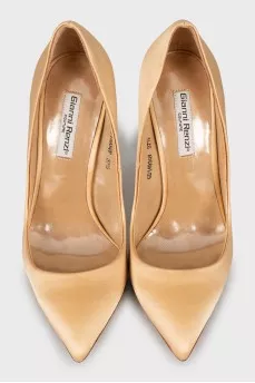 Textile high heels