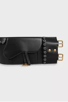 Кожаная поясная сумка