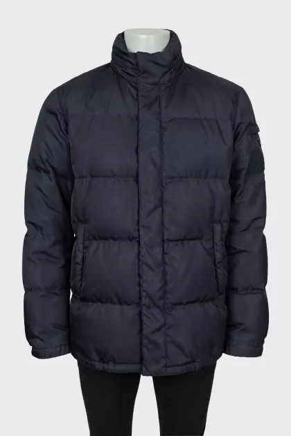 Men's blue down jacket