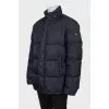 Men's blue down jacket