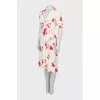 Wrap dress in floral print