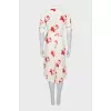 Wrap dress in floral print