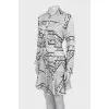 Printed fitted dress