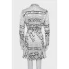 Printed fitted dress