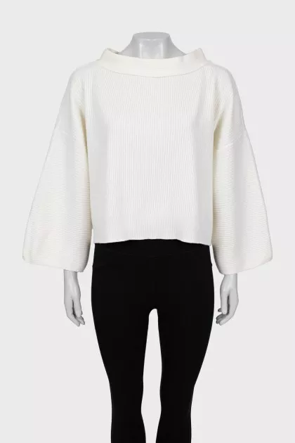 Ribbed wool sweater