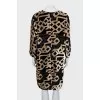 Shift dress in geometric print