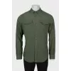 Men's green shirt with pockets