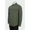 Men's green shirt with pockets