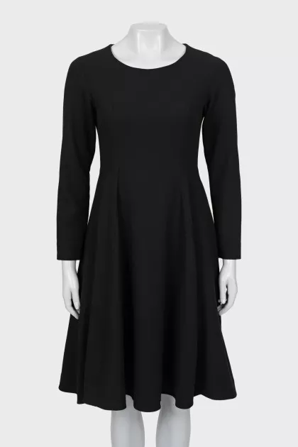 Black dress with long sleeves