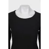 Black dress with long sleeves