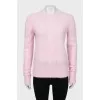 Knitted pink sweater