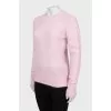 Knitted pink sweater