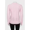 Knitted pink sweater