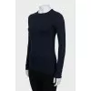 Blue long sleeve fitted fit