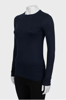 Blue long sleeve fitted fit