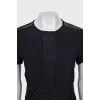 Dark blue dress with fringe