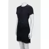 Dark blue dress with fringe