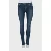 Low riseblue skinny jeans