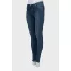 Low riseblue skinny jeans