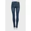 Low riseblue skinny jeans