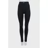 Black leggings with brand logo