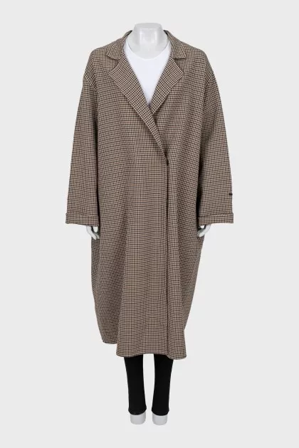Double breasted coat with tag