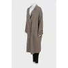Double breasted coat with tag