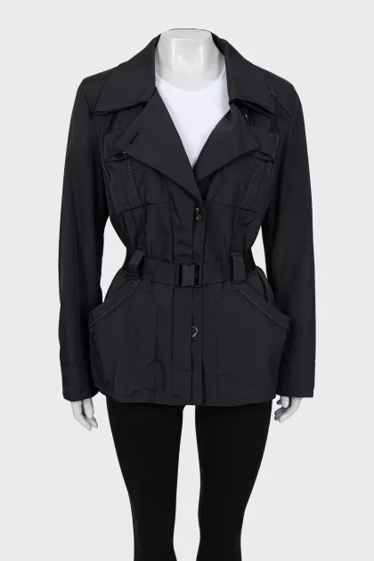 Black fitted jacket