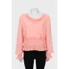 Pink fitted blouse