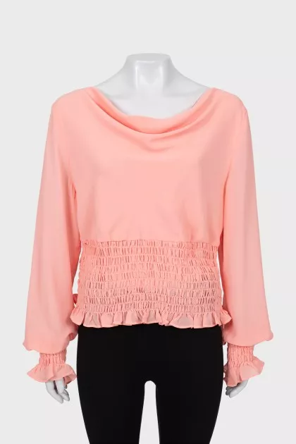 Pink fitted blouse