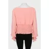 Pink fitted blouse