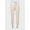 Men's linen trousers with arrows