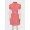 Printed dress decorated with bows