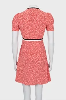 Printed dress decorated with bows