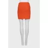 Orange mini skirt