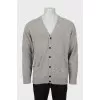 Men's wool cardigan