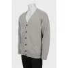 Men's wool cardigan