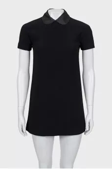 A-line dress with collar