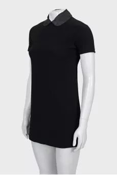 A-line dress with collar