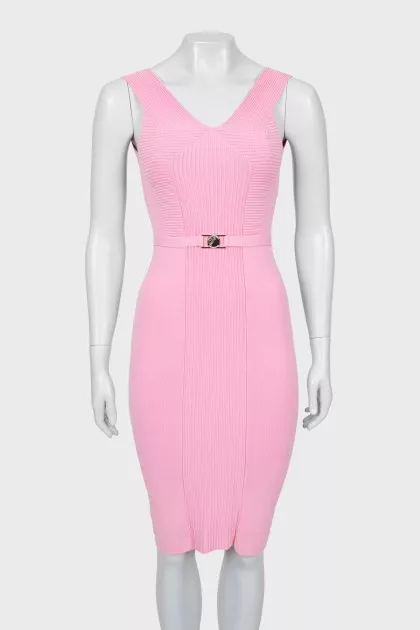 Pink bodycon dress