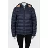 Quilted jacket with detachable hood