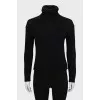 Black turtleneck sweater
