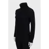 Black turtleneck sweater