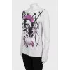 Light gray long sleeve with print