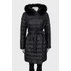 Slim fit quilted down jacket
