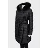 Slim fit quilted down jacket