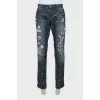 Men's decorated jeans