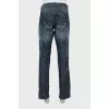 Men's decorated jeans