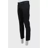 Men's trousers with leather inserts